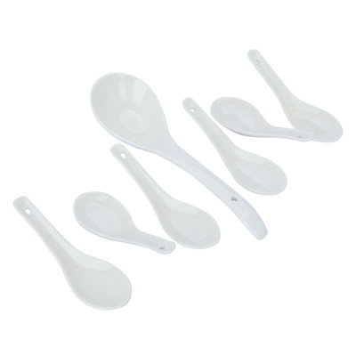 Al Saif Gallery porcelain soup set, 15 pieces, gold-white stand product image 4