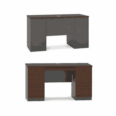 مكتب إداري مودرن خشب MDF، 75×140×70 سم - بني غامق product image 2
