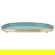 Al Saif Gallery Steel Sweet Serving Plate, 20.9x20.9x7.8 cm, Oval - Light Green product image 2
