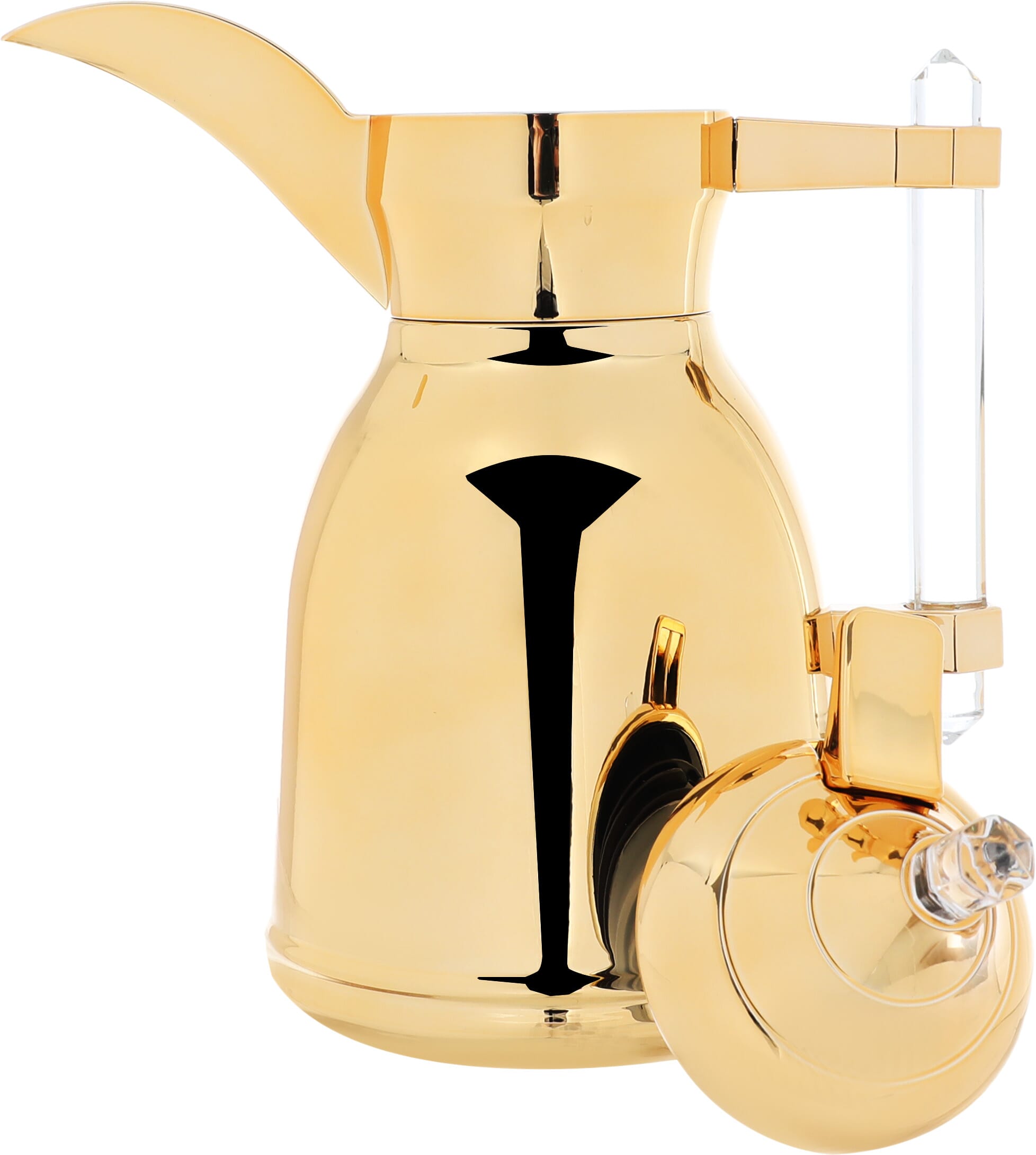 دلة شهد استيل السيف غاليري، 0.35 لتر، يد شفاف - ذهبي product image 2