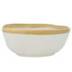 Al Saif Gallery porcelain bowl, golden rim, deep round - white product image 4