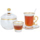 طقم بيالات شاهي وقهوة زجاج السيف غاليري، 50 قطعة - شفاف product image 2