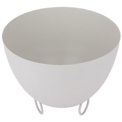 Al Saif Gallery Plated Iron Bowl, 25x25x21, Deep, with Legs - Light Gray product image 2