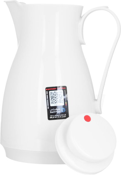 Rotpont Thermos, 1.8 litres, glass inner shell, plastic outer shell - pearl white product image 3