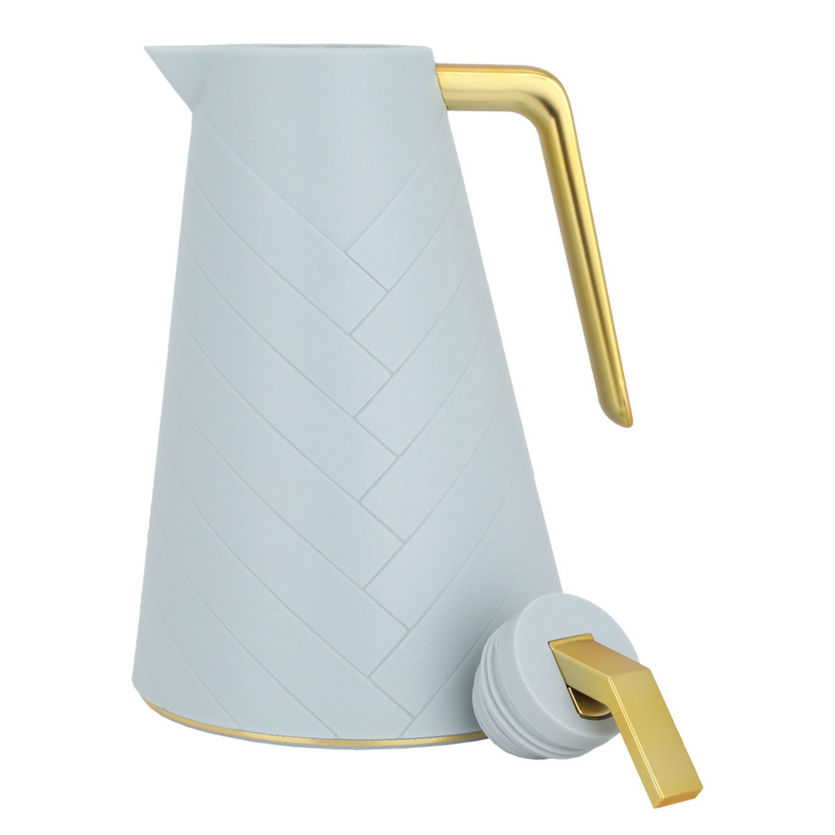 Glory thermos, 1 liter, glass inner container, plastic outer shell - blue product image