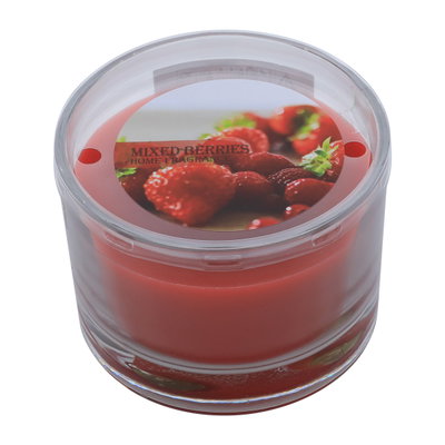 شمع بكأس بلاستيك السيف غاليري، رائحة التوت ، 7×10×10 سم - احمر product image 1