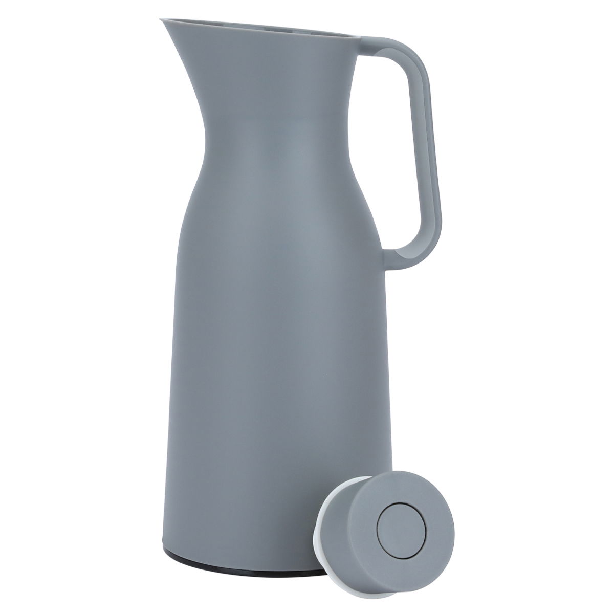 AlaskaTimeless Thermos, 1 liter, compressor, thermal glass inner container, plastic outer shell - dark gray product image 3