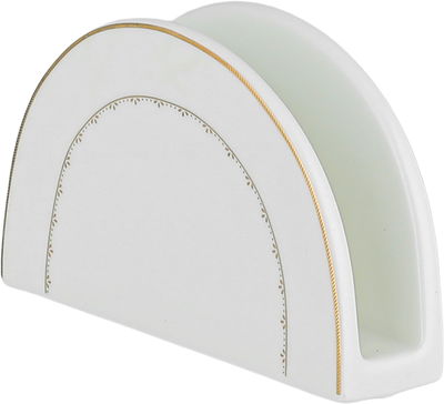 طقم تقديم سفرة بورسلان السيف غاليري، 86 قطعة - أبيض ذهبي product image 4