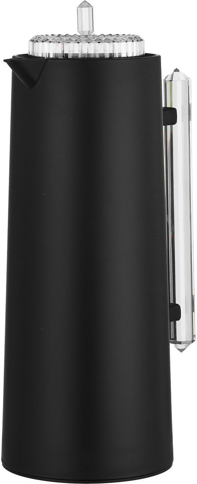 ترمس لين جلوري، 1 لتر،حافظة داخلية زجاج، ضغاط، يد شفاف - أسود product image 3