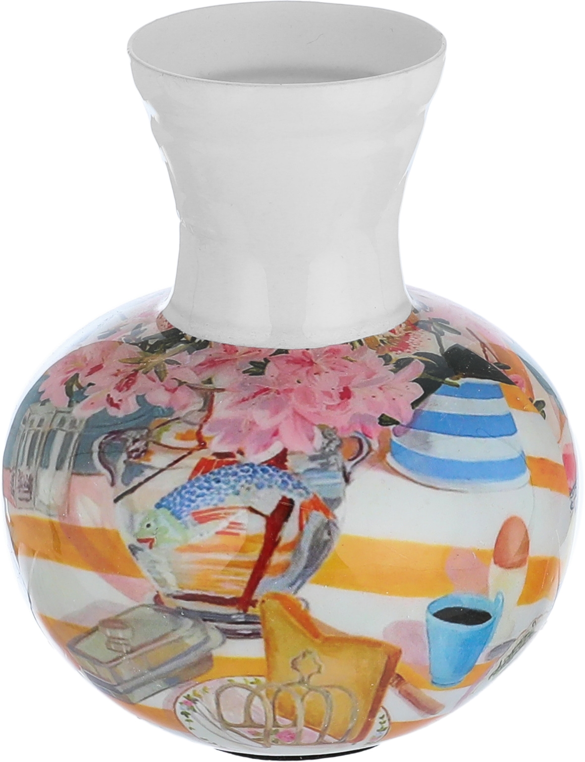 Al Saif Gallery Steel Vase, 10 x 10 x 11.5 cm - Multicolor product image 2