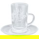 Al Saif Gallery glass jars and saucer set, 12 pieces, 100 ml - Clear product image 2