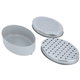 SteelAl Saif Gallery grater, oval, with box - silver product image 3