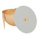 تمرية استيل السيف غاليري، دائرية، بغطاء، بأرجل ذهبي - فضي product image 3