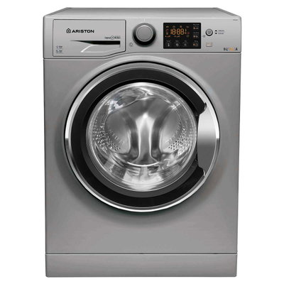 Ariston Rdpg96207Sx60Hz Automatic Washing Machine, 9 Kg, 1200 Rpm, 9 Programs, Front Load - Silver product image 1