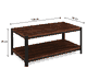 طقم طاولات خشب MDF و معدن، 7 قطع - اسود بني product image 2