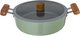 طقم قدور طهي سيراميك تورنادو، 9 قطع - اخضر product image 5