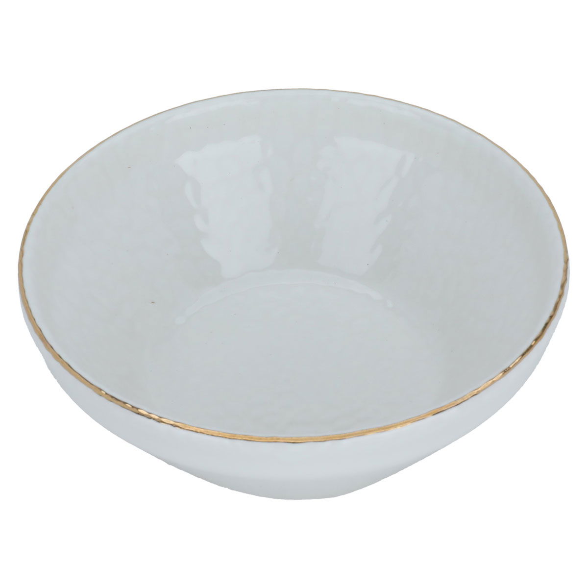 Al Saif Gallery porcelain soup bowl, 14 cm, gold-white line product image 1