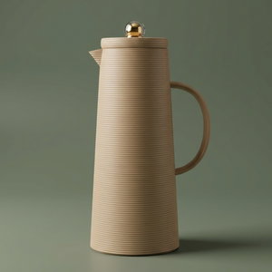 Al Saif Gallery Royal 8 thermos, 1 liter, thermal glass inner container, plastic outer shell - light brown product image