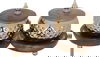Al Saif Gallery Steel Yogurt Set, 13 x 16 x 28 cm, 3 pieces, wooden tofa, lid - brown product image 1