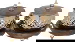 Al Saif Gallery Steel Yogurt Set, 13 x 16 x 28 cm, 3 pieces, wooden tofa, lid - brown product image 1