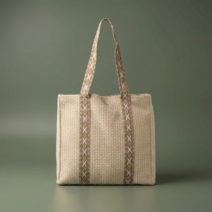 شنطة ترامس قماش السيف غاليري، 39x16x35 سم - كريمي product image