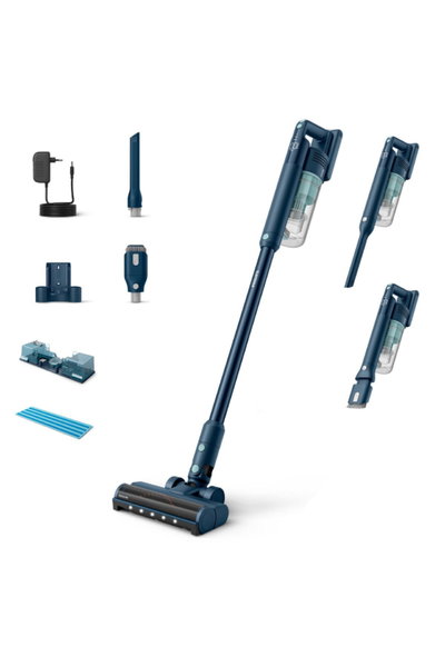 Philips XC5041/2 Series 2000 Cordless Vacuum Cleaner, Reusable Battery, 60 Minutes, LED, PowerCyclone 10 Technology - Dark Blue product image 6