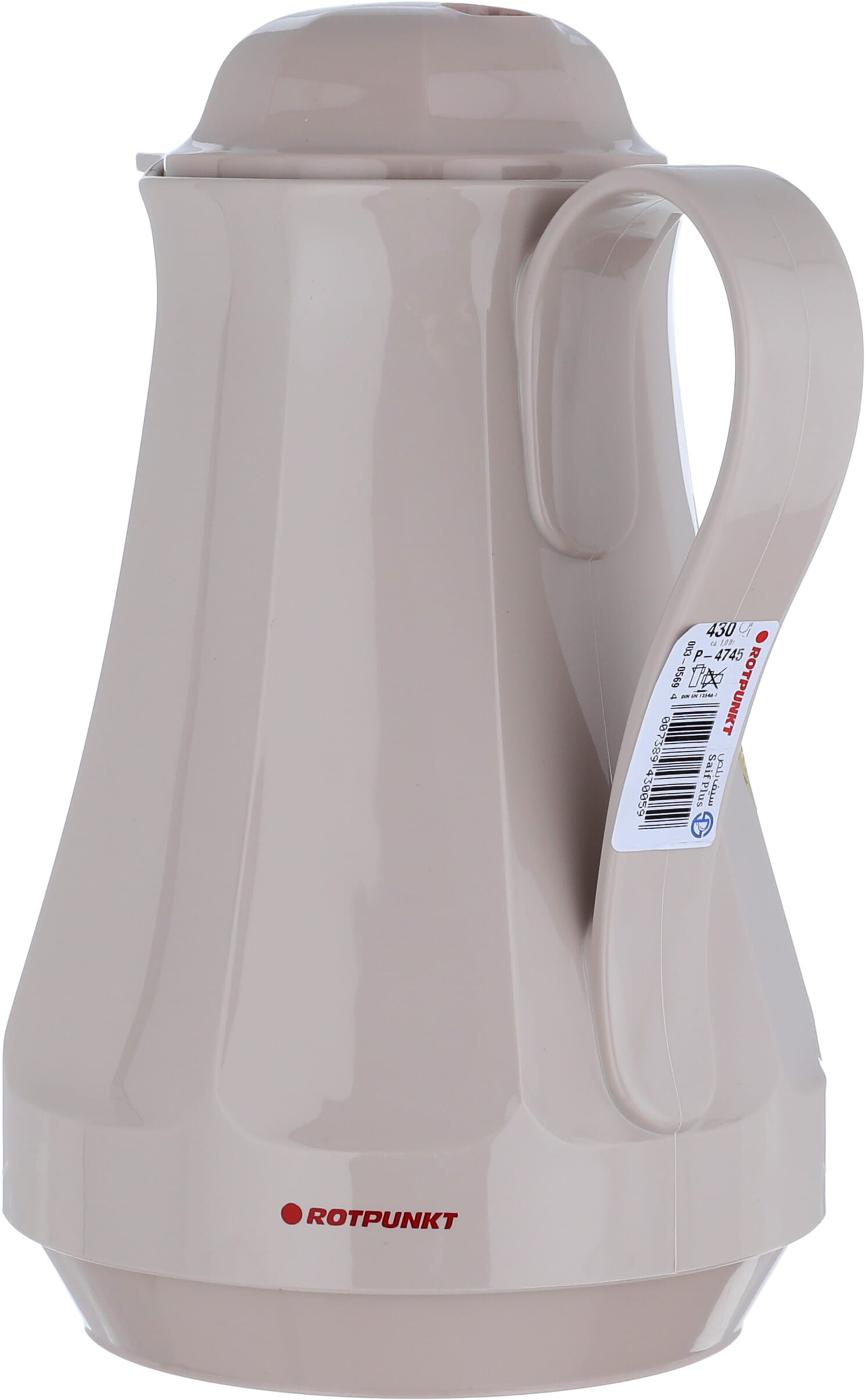 Rotpont thermos, 1 liter, glass inner container, plastic outer shell - beige product image 2