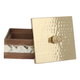 Al Ain Andalusia Wood Storage Box with Lid, 16 x 16 x 6 cm, Square - Multi Color product image 2