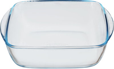 Pyrex glass oven tray, 2.2 liters, 25x22x7 cm, square - transparent product image 2