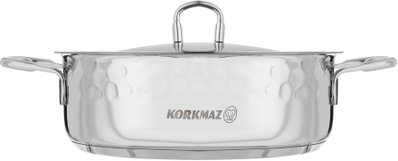 Korkmaz Irna 8-Piece Stainless Steel Cookware Set with Lid - Silver product image 4
