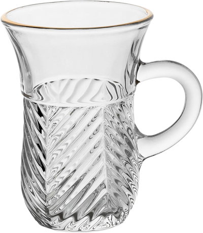 طقم بيالات شاي زجاج ماكس جلاس، 88 مل، 6 اكواب - شفاف product image 2
