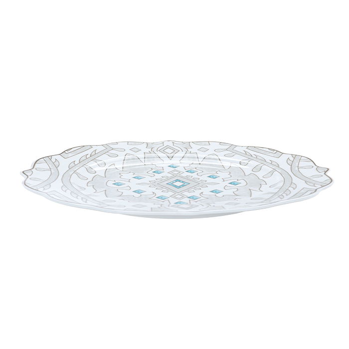 طقم عشاء بورسلان منقوش السيف غاليري، 24 قطعة - أبيض product image 8