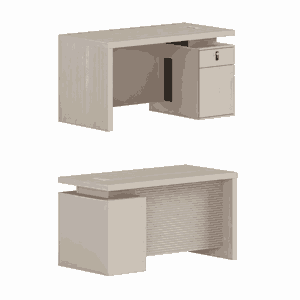 مكتب إداري مودرن خشب MDF، 75×160×70 سم - بيج product image 2
