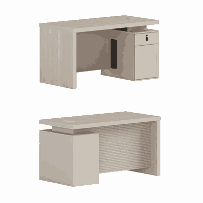 مكتب إداري مودرن خشب MDF، 75×160×70 سم - بيج product image 2