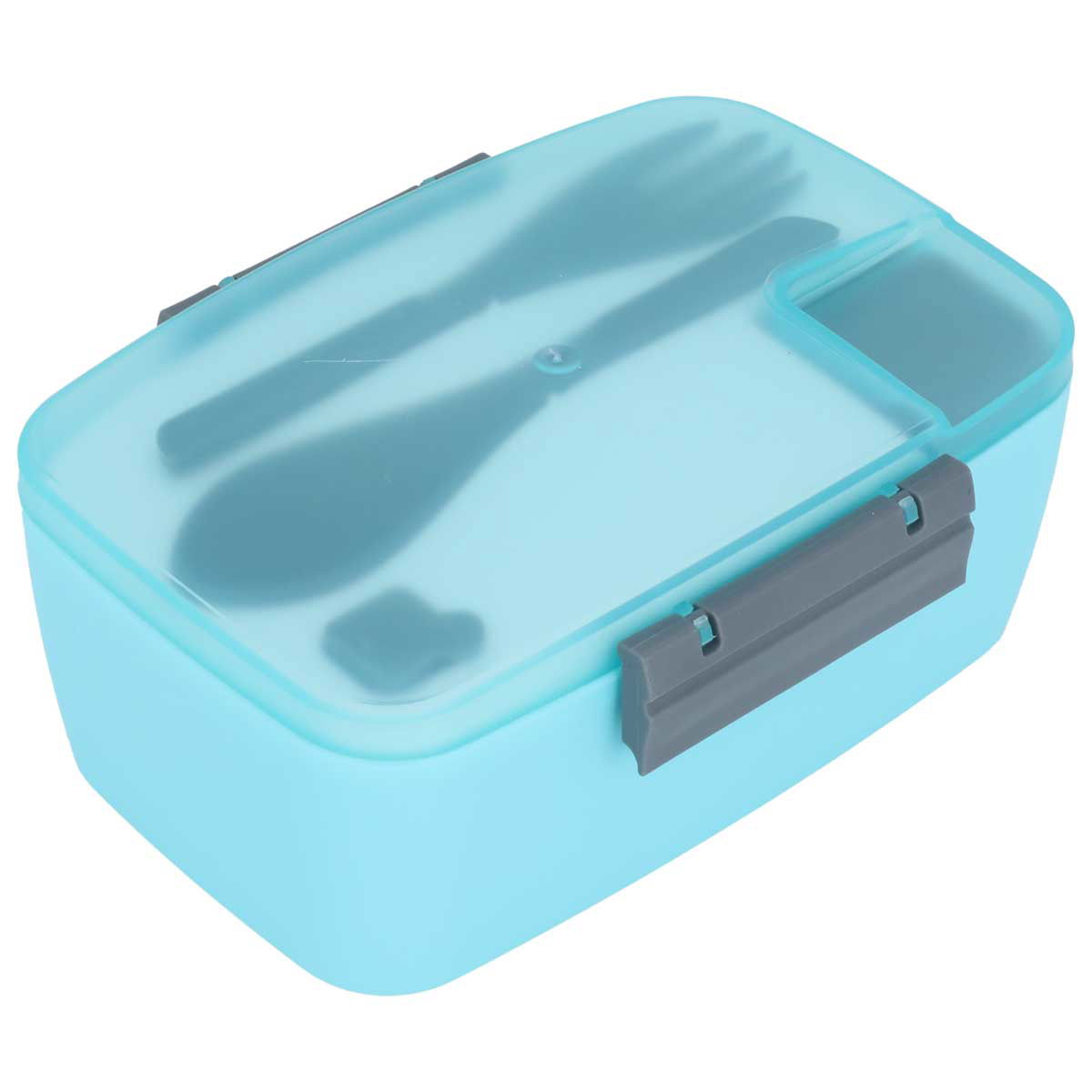 Al Saif Gallery Plastic Lunch Box, 880 ml, Rectangle, 3 Pieces - Blue 880 ml product image 1