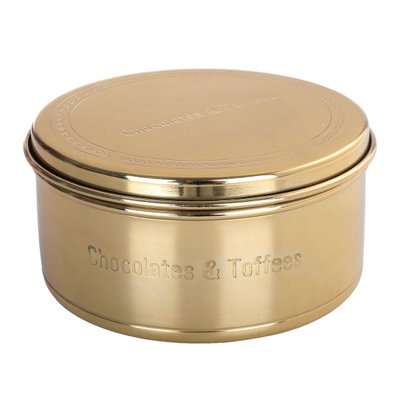 Al Saif Gallery Steel Box, 13X13X7 Cm - Gold product image 2