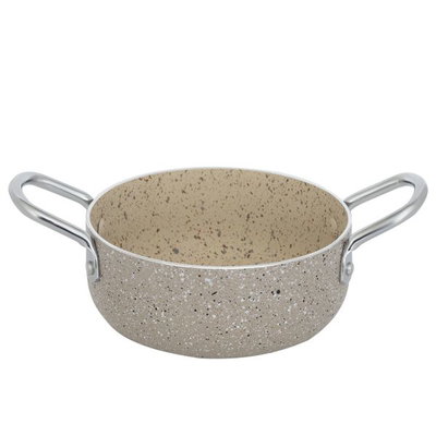 قدر جرانيت السيف غاليري، 12 سم، غطاء زجاج - بيج product image 2