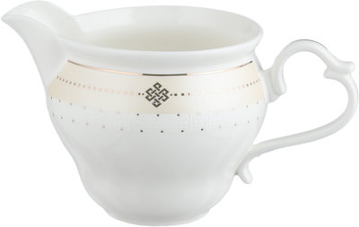 طقم تقديم سفرة بورسلان السيف غاليري، 166 قطعة، نقش ذهبي - أبيض بيج product image 3