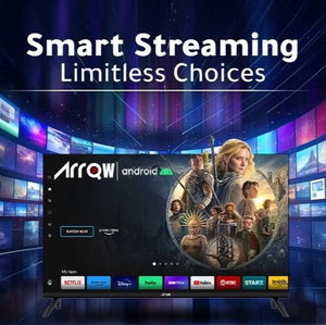 تلفزيون سمارت بدون اطار اركيو، 32 بوصة، FHD، نظام اندرويد، ريموت كنترول، 2 منفذ USB، منفذين HDMI، RO-32LPS - اسود product image 2