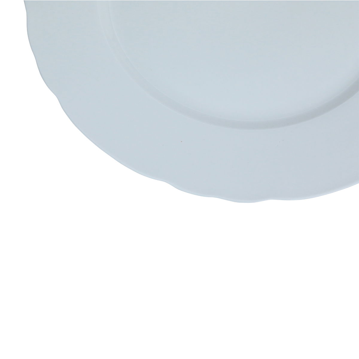 Al Saif Gallery porcelain plate, 10 inches, flat round - white product image 1