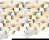 Al Saif Gallery Max Arabic coffee cups set, 6 pieces, 90 ml, golden pattern - transparent product image 1