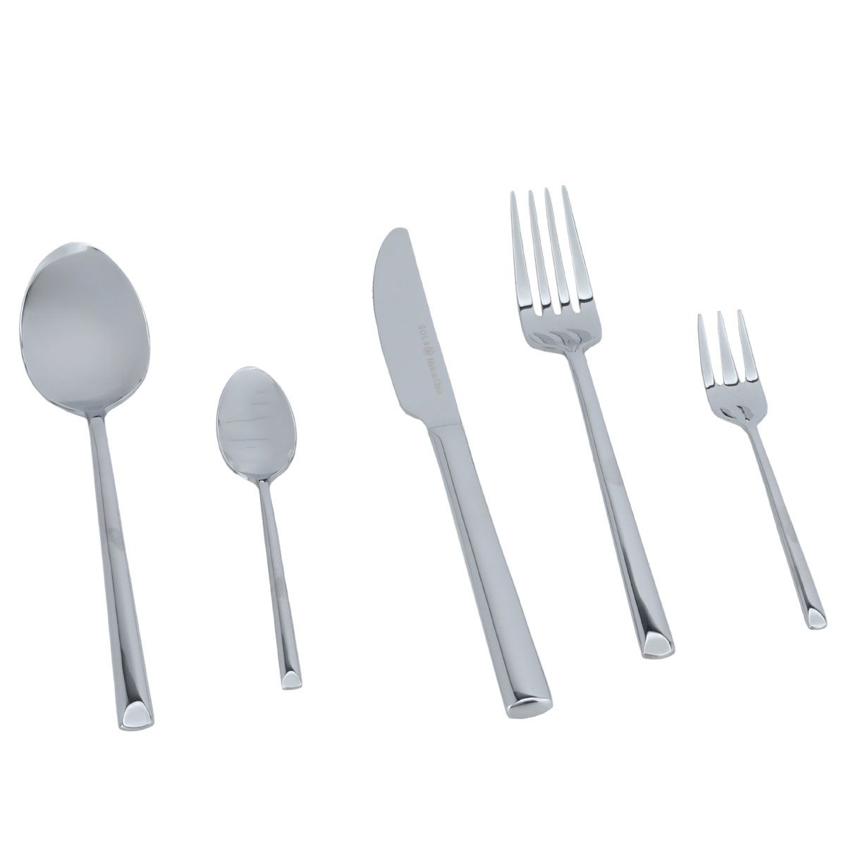 Luxor Steel Al Saif Gallery Spoon Set, Plain, 30 Pieces - Silver product image 1