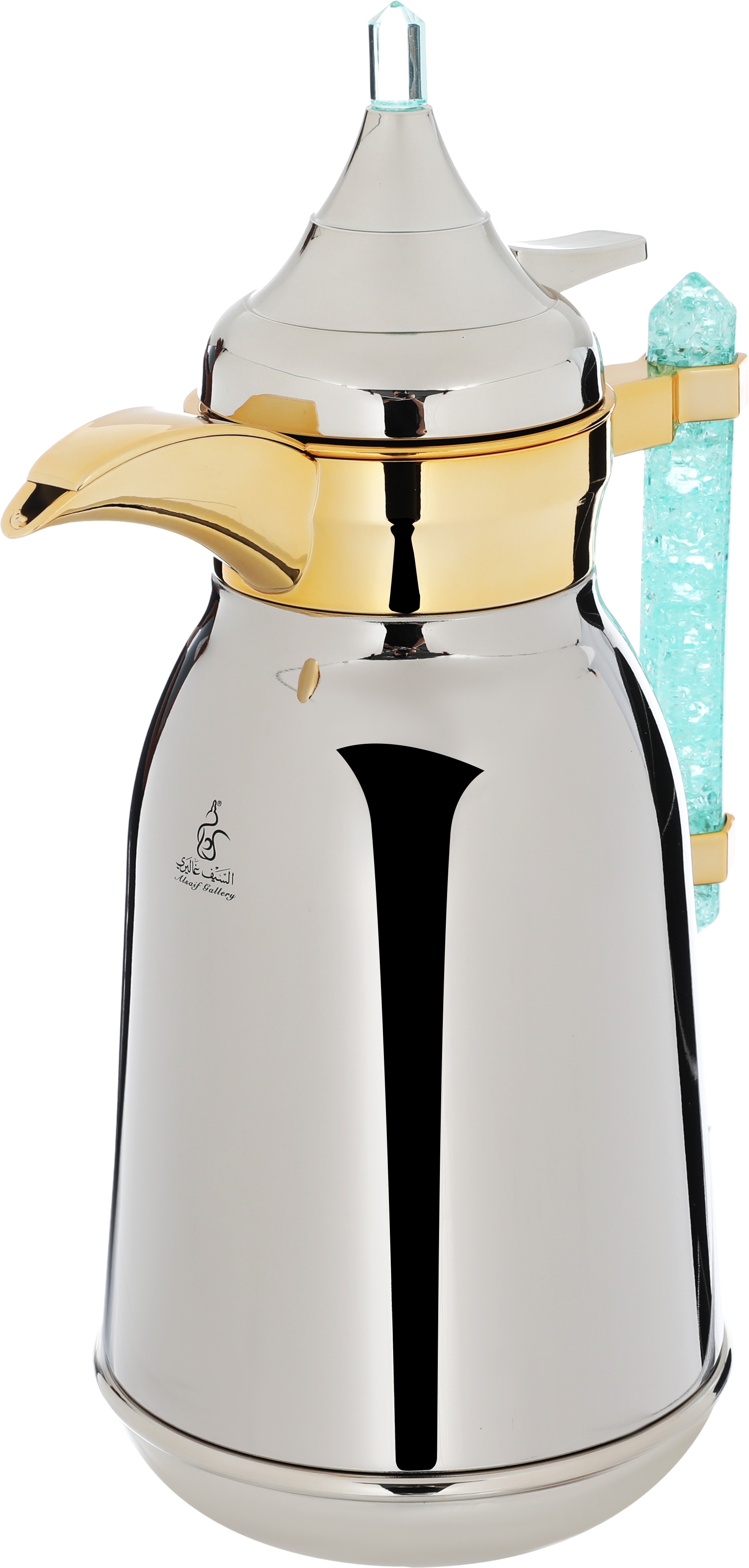 طقم ترامس شهد استيل السيف غاليري، 1 / 1لتر، 2 حبة - فضي بذهبي product image 4