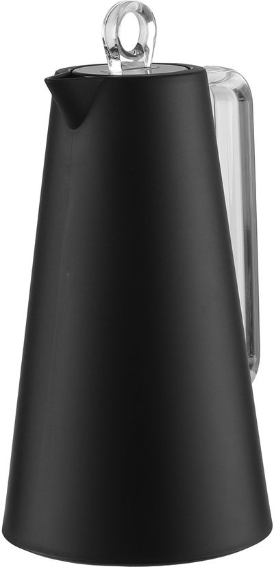 ترمس جلوري، 1 لتر، خامة داخلية زجاج، يد شفاف، غطاء ضغاط - اسود product image 3