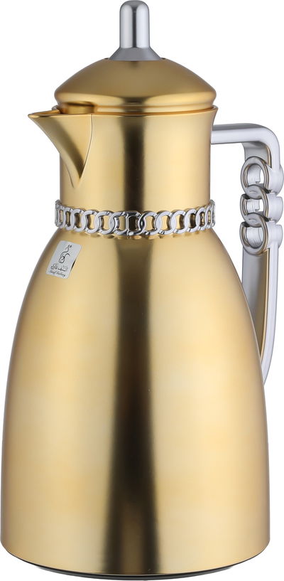 طقم ترامس بيان السيف غاليري، 0.7 / 1 لتر، 2 قطعة، حافظة داخلية زجاج حراري، يد فضي - ذهبي مطفي product image 4