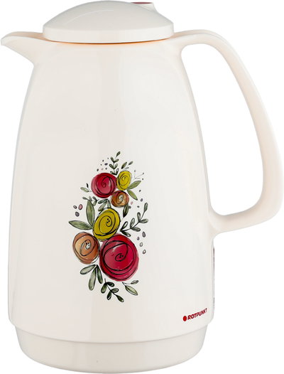 Rotpunkt 220 Plastic Thermos, 1 Liter, Glass Inner Container - Cream product image 2