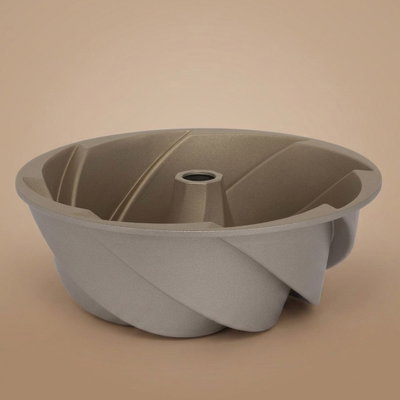 قالب كيك ألمنيوم روكي، 24x24x10 سم - ذهبي غامق product image 1