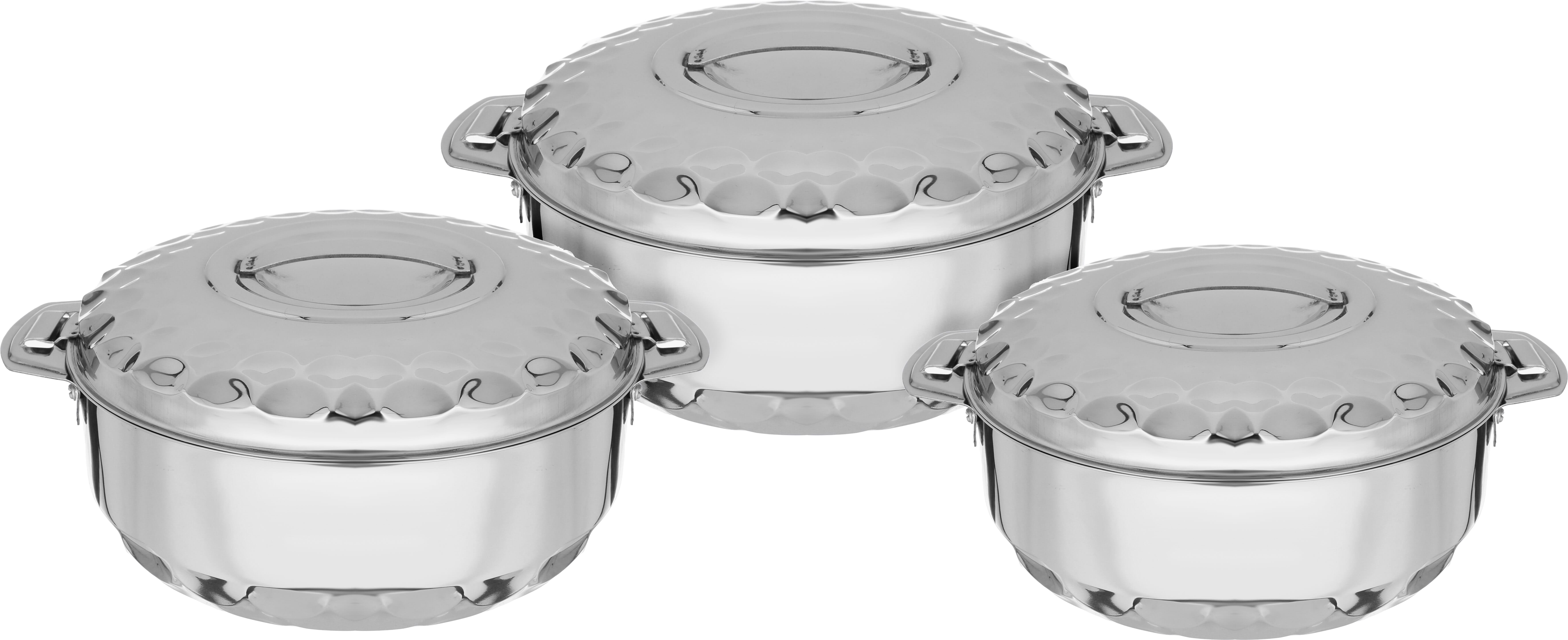طقم حافظات طعام استيل السيف غاليري، 3 قطع - فضي product image