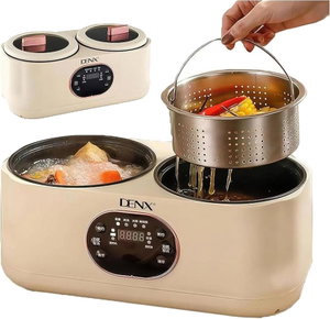 جهاز طهي دينكس، 450+450 واط، 1+1 لتر، DX3901 - بيج product image