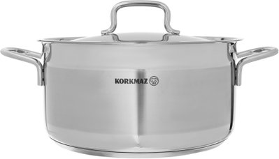 طقم قدور استيل كوركماز الفا، 10 قطع - فضي product image 3